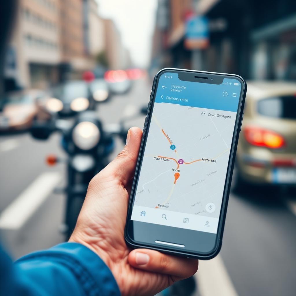 Aplicativo de roteirização de entregas no smartphone
